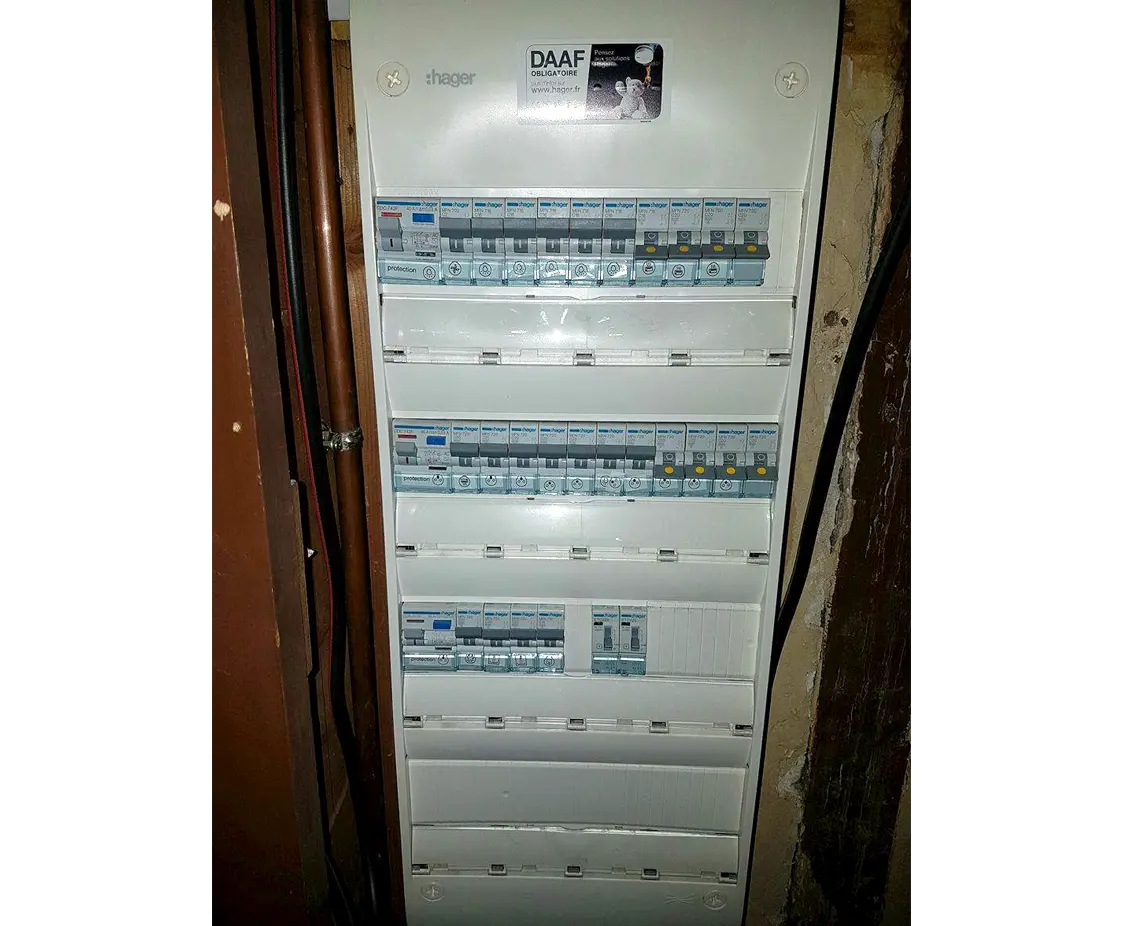 Installation électrique réalisée par Duhamel Électricité